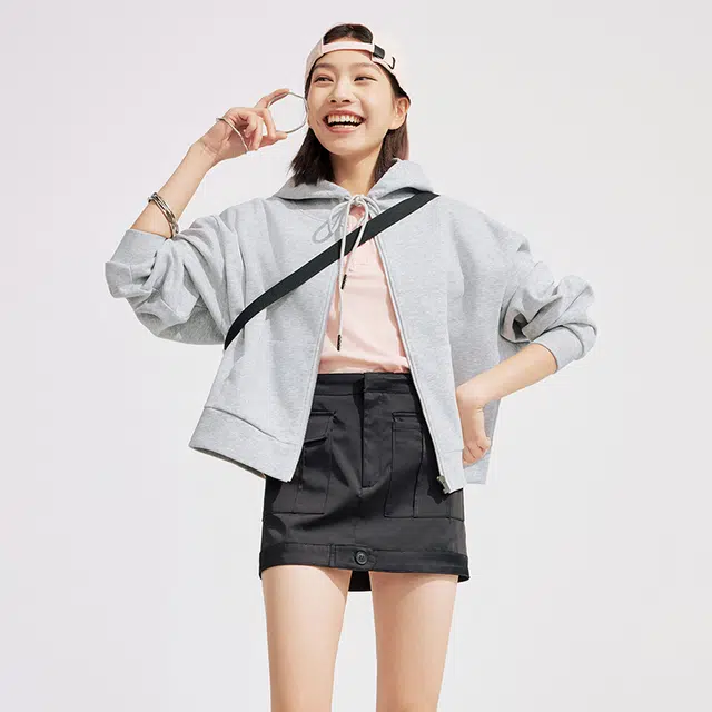 坦博尔 连帽拉链长袖卫衣 女款