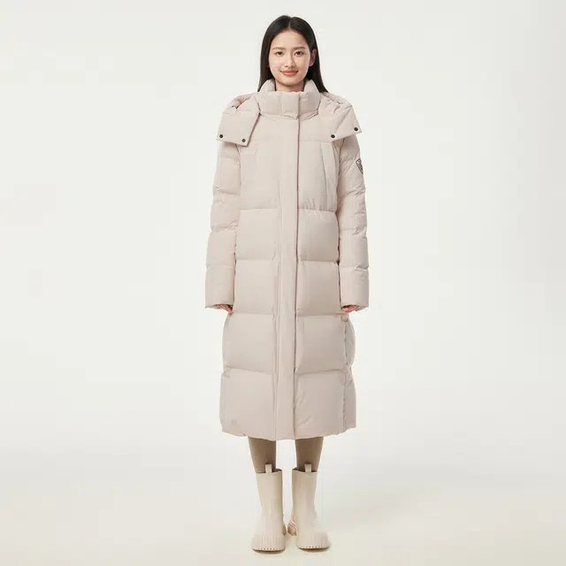 坦博尔 简约长款拉链直筒羽绒服 女款