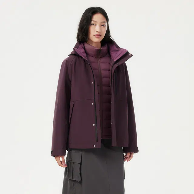 坦博尔 户外运动三合一可脱卸内胆羽绒服 男女同款