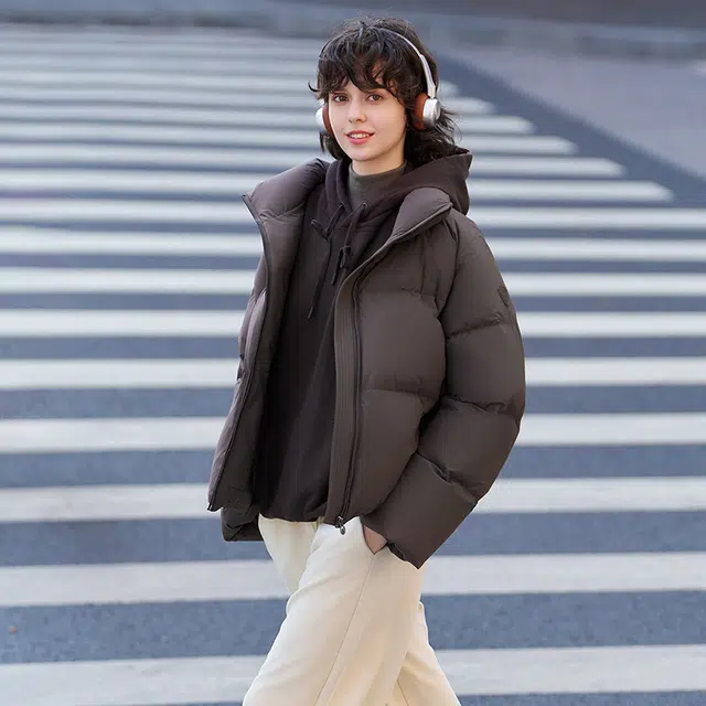 坦博尔 时尚百搭休闲通勤立体包容廓形舒适羽绒服 女款