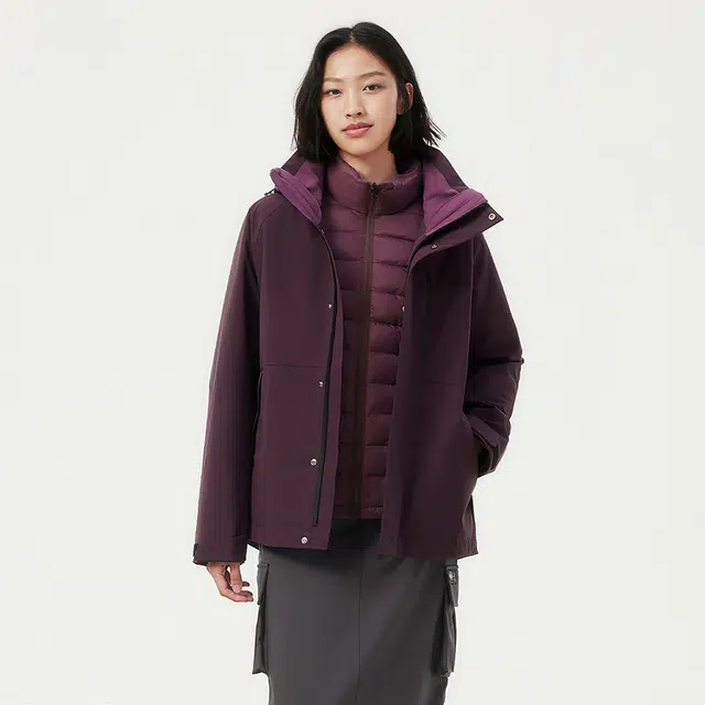坦博尔 户外运动三合一可脱卸内胆羽绒服 男女同款