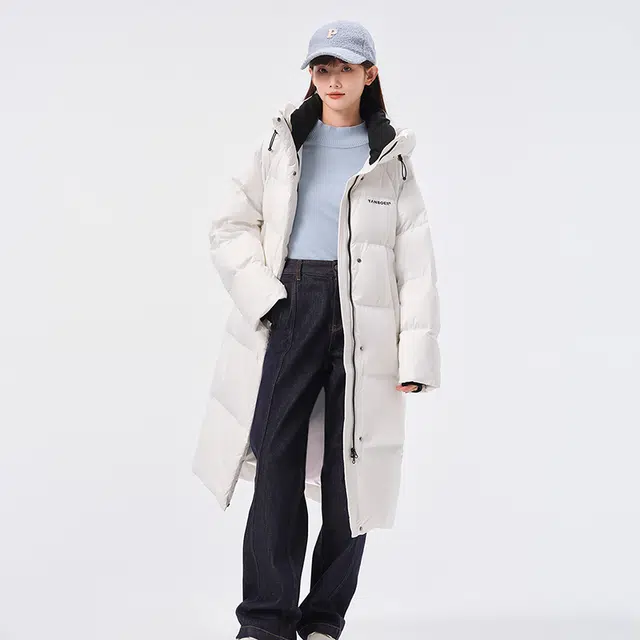 坦博尔 休闲纯色保暖羽绒服 女款
