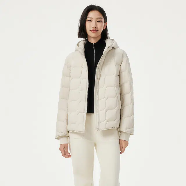 坦博尔 时尚休闲百搭轻便户外舒适保暖连帽羽绒服 女款