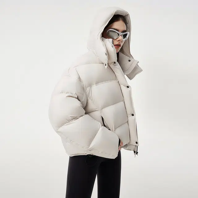 坦博尔 时尚休闲简约百搭通勤宽松羽绒服 女款
