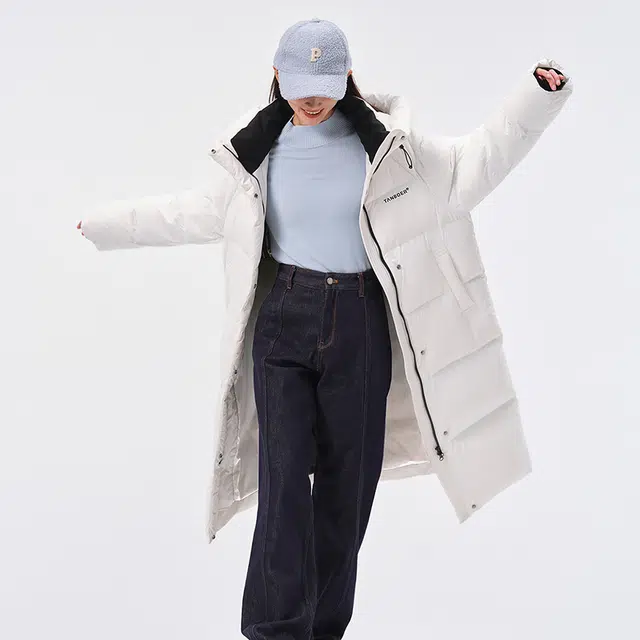 坦博尔 休闲纯色保暖羽绒服 女款