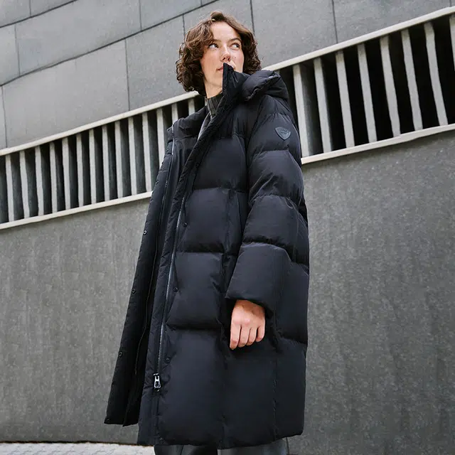 坦博尔 长款户外保暖休闲羽绒服 女款