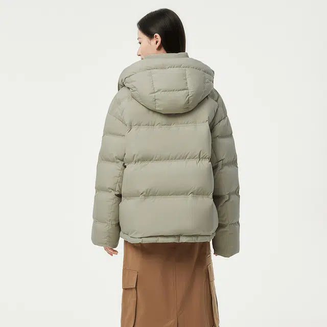 坦博尔 简约纯色保暖羽绒服 女款
