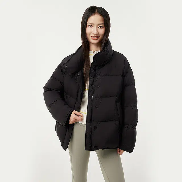 坦博尔 纯色立领长袖羽绒服 女款