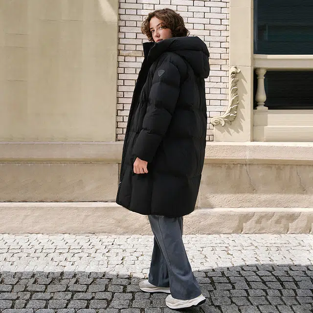 坦博尔 长款户外保暖休闲羽绒服 女款