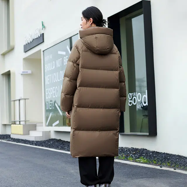 坦博尔 休闲纯色保暖羽绒服 女款