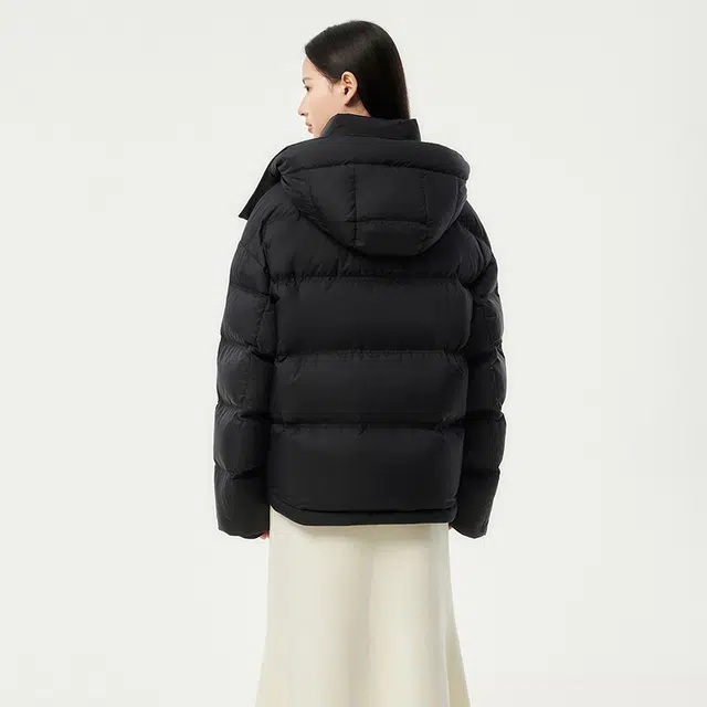 坦博尔 简约纯色保暖羽绒服 女款