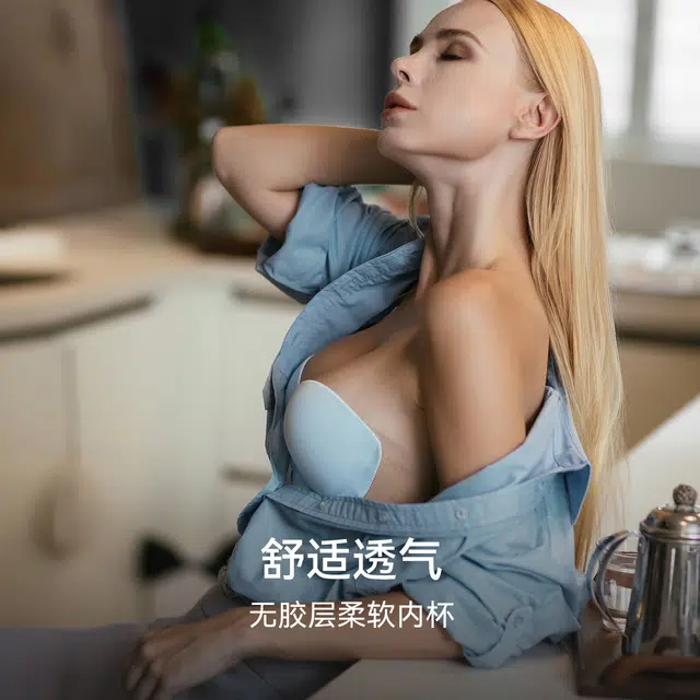 芬斯狄娜 纯色无肩带隐形聚拢露背美背充气内衣文胸 女款