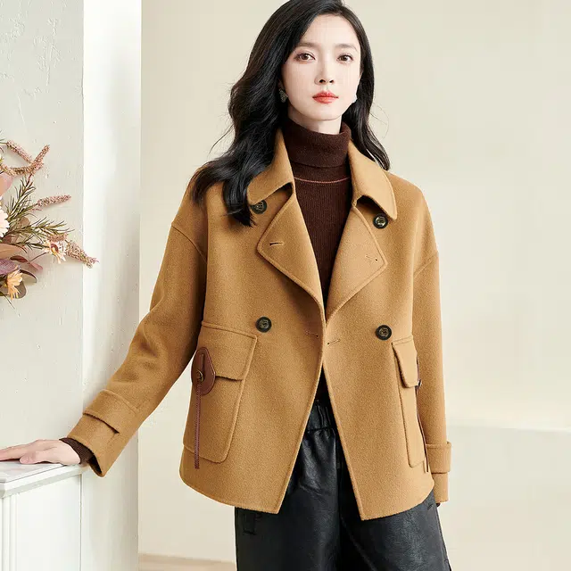 米思阳 羊毛加厚宽松大衣 女款