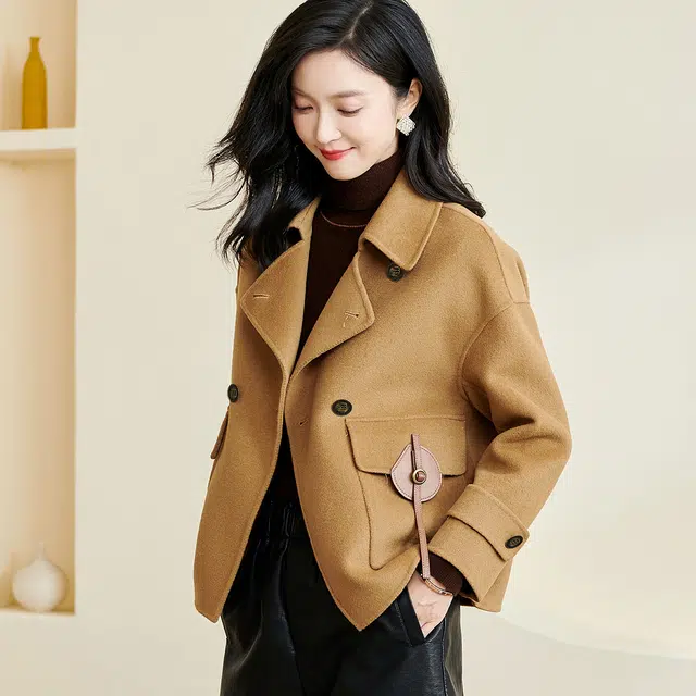 米思阳 羊毛加厚宽松大衣 女款