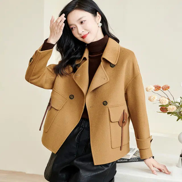 米思阳 羊毛加厚宽松大衣 女款