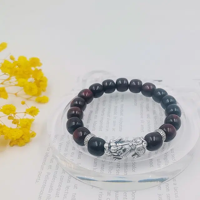 玉尚轩 貔貅招财 新中式古色古香暴富招财转运珠盘玩文玩珠串#好运 小叶紫檀 手串 男女同款情侣款