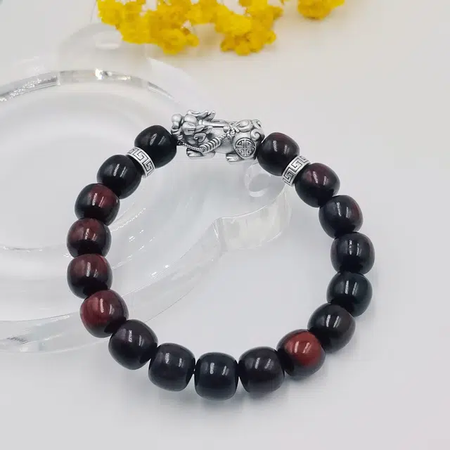 玉尚轩 貔貅招财 新中式古色古香暴富招财转运珠盘玩文玩珠串#好运 小叶紫檀 手串 男女同款情侣款