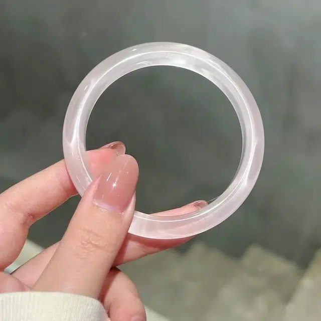 【甄选特级I限定贺卡】 爱恋珠宝 经典白月光 新中式国潮古色 一步一响旗袍汉服 灼灼桃花贵妃镯宫廷风 轻奢国风古典感柒夕 琉璃 手镯 女款