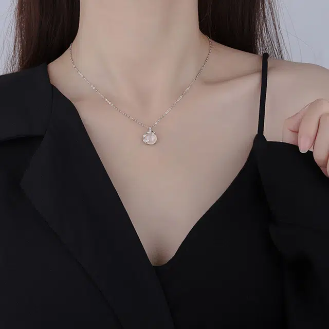 爱恋珠宝 梅你不行新中式国潮精致轻奢高级感#好运 玉髓 项链 女款