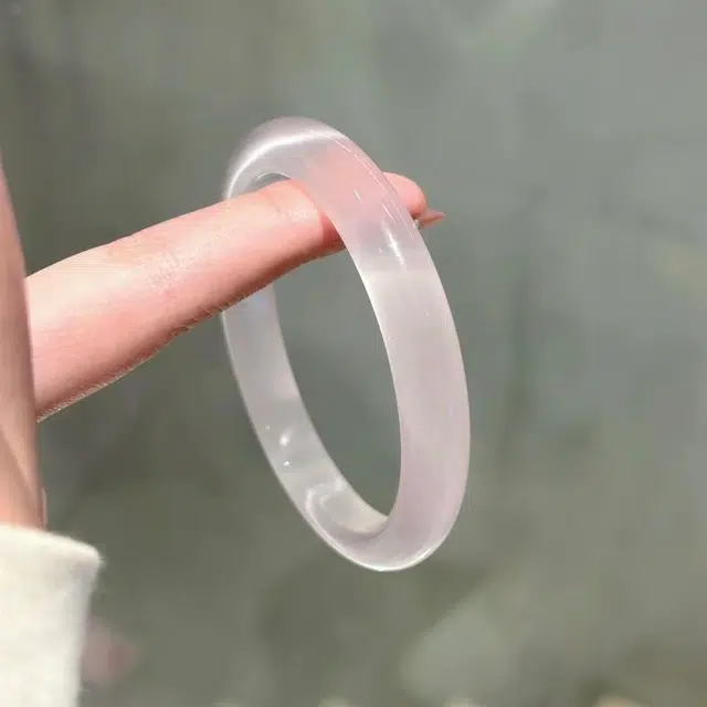 【甄选特级I限定贺卡】 爱恋珠宝 经典白月光 新中式国潮古色 一步一响旗袍汉服 灼灼桃花贵妃镯宫廷风 轻奢国风古典感柒夕 琉璃 手镯 女款