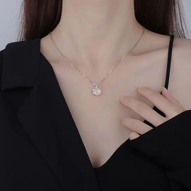 爱恋珠宝 梅你不行新中式国潮精致轻奢高级感#好运 玉髓 项链 女款