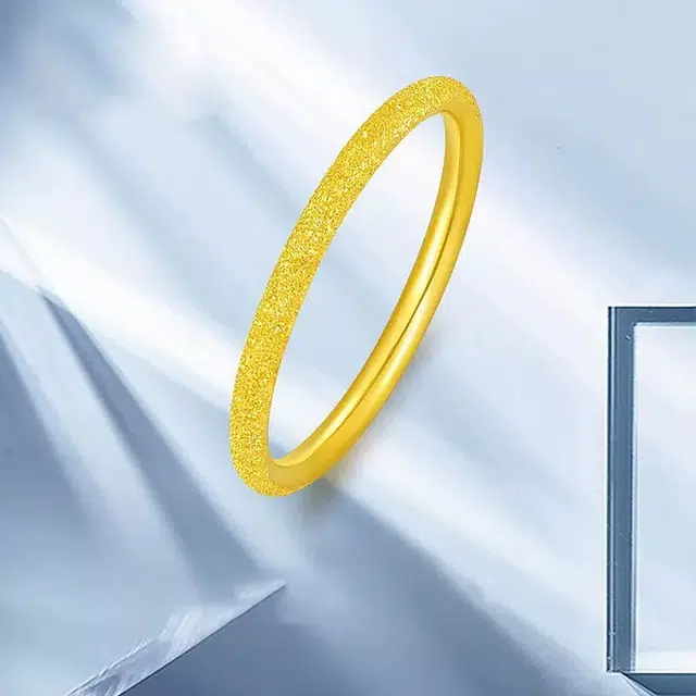 爱恋珠宝 满天星 浪漫炫彩简约百搭轻奢高级感素圈 足金 一口价 戒指 男女同款情侣款