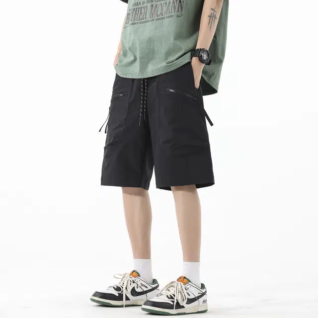 北欧攻略 多风格户外通勤百搭口袋休闲短裤 男女同款