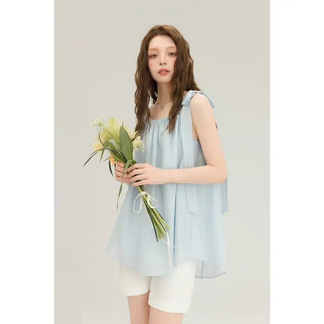 如续 法式设计感宽松纯色简约舒适吊带 女款