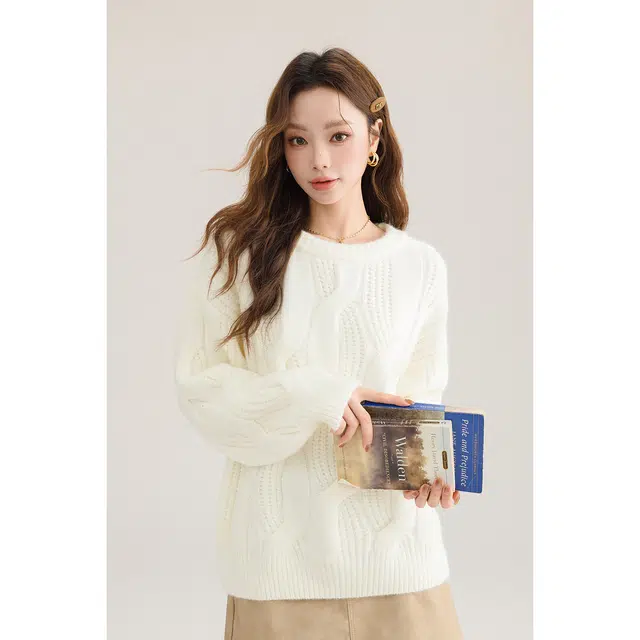 如续 舒适简约时尚长袖针织衫 女款