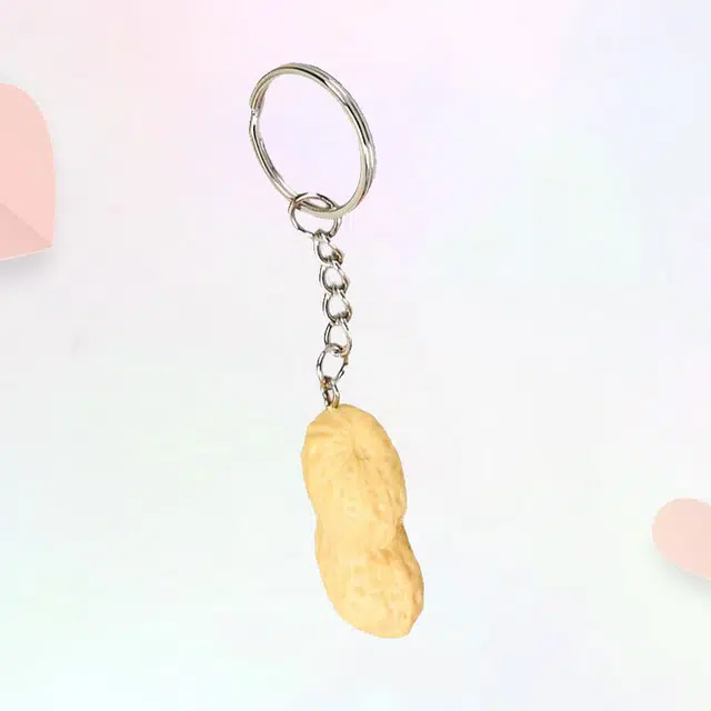 中式简约风仿真花生食玩萌趣可爱时尚卡通包包挂饰  卡莱茵 合金#好运 亚克力 挂件 男女同款情侣款