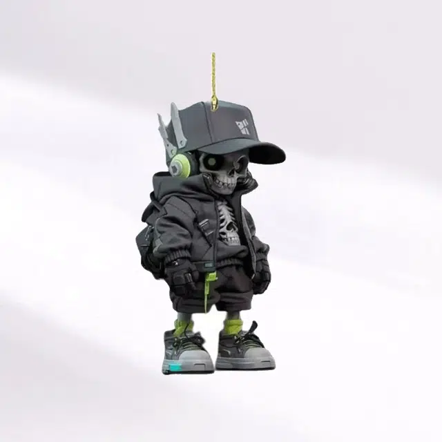 卡莱茵 创意骷髅  可爱时尚潮流 亚克力 挂件 男女同款情侣款