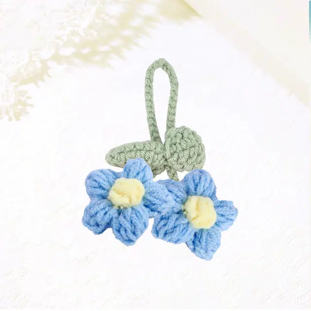 卡莱茵 清新蓝萌趣挂饰安抚陪伴钥匙扣 毛绒 挂件 男女同款情侣款