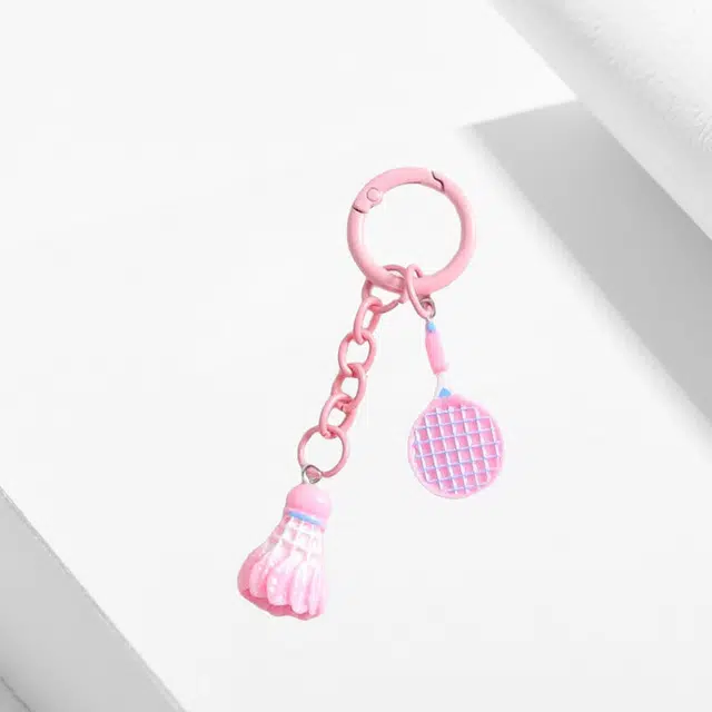 卡莱茵 【羽毛球拍】 小清新运动风简约甜美精致时尚俏皮轻奢小众百搭 亚克力 挂件 男女同款情侣款