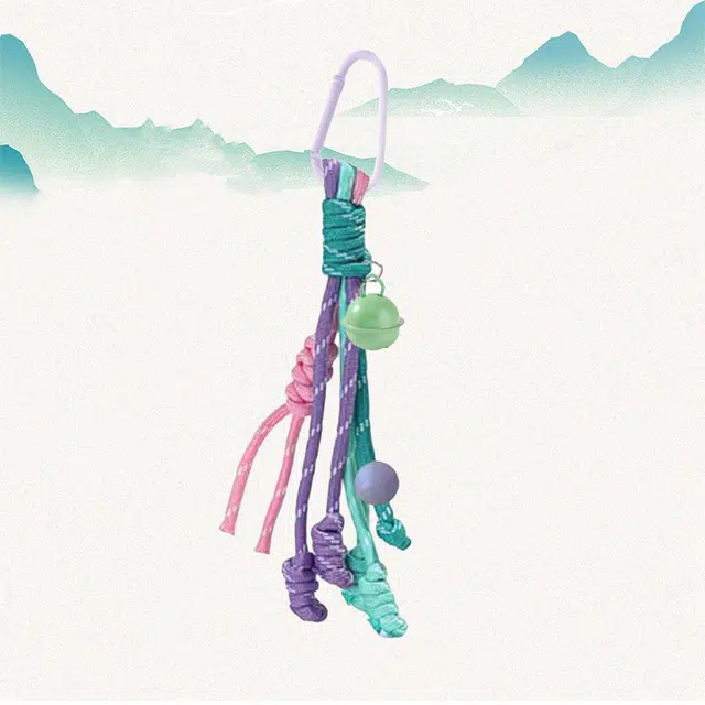 卡莱茵 招财转运 铃铛流苏#好运 尼龙 挂件 男女同款情侣款