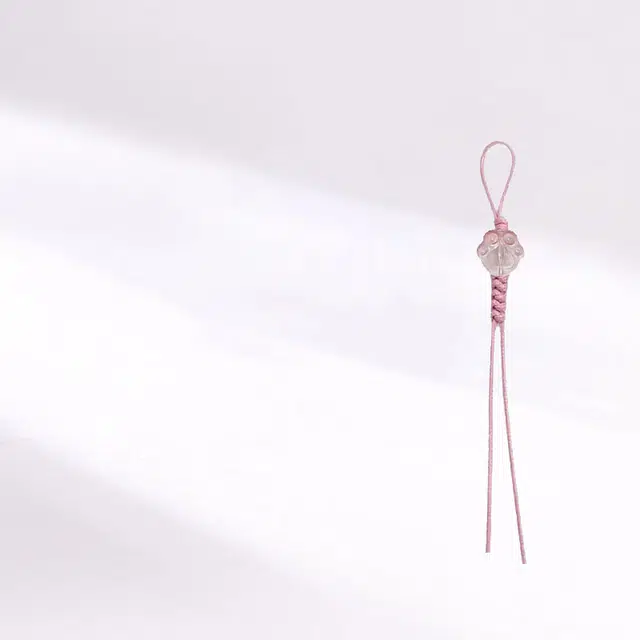 夏日简约 卡莱茵 织物小清新猫爪小挂饰 玻璃 挂件 男女同款情侣款