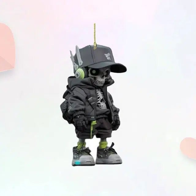 卡莱茵 创意骷髅  可爱时尚潮流 亚克力 挂件 男女同款情侣款