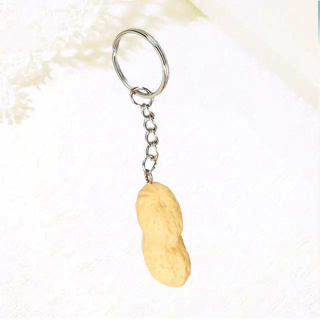 中式简约风仿真花生食玩萌趣可爱时尚卡通包包挂饰  卡莱茵 合金#好运 亚克力 挂件 男女同款情侣款