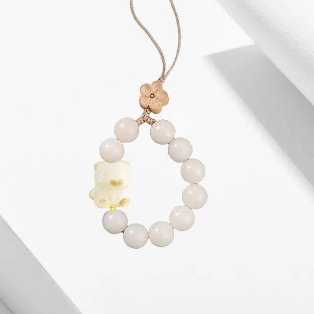 卡莱茵 可爱小熊 新中式古风国潮设计文玩  小众挂包饰品#好运 亚克力 挂件 男女同款情侣款