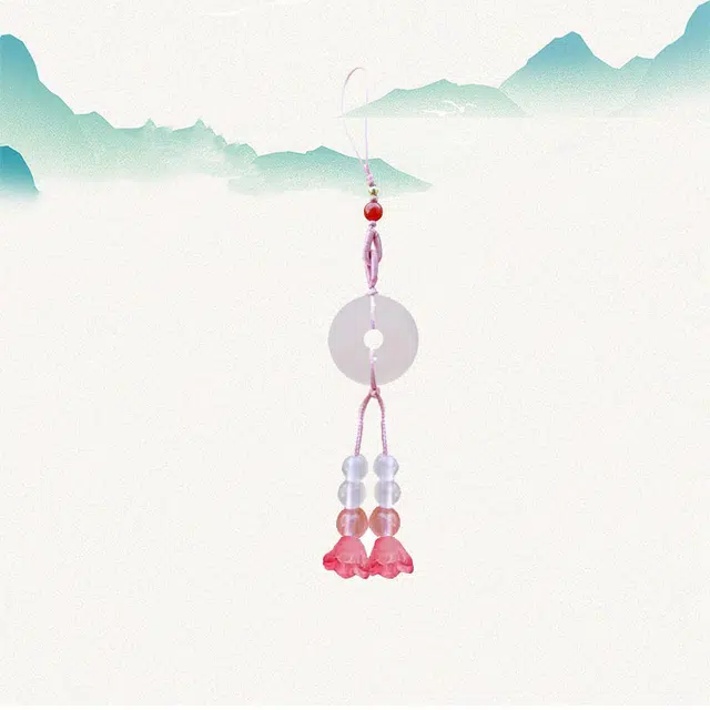 卡莱茵 平安顺遂平安扣 新中式小众设计#好运 有机玻璃 挂件 男女同款情侣款