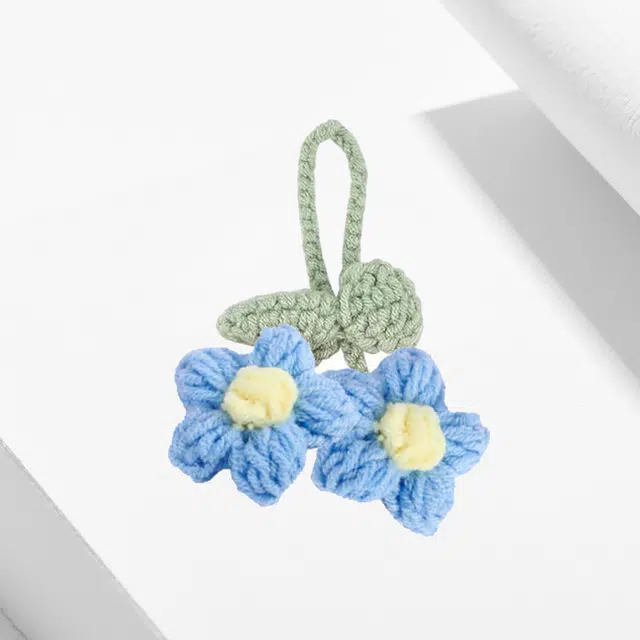 卡莱茵 清新蓝萌趣挂饰安抚陪伴钥匙扣 毛绒 挂件 男女同款情侣款