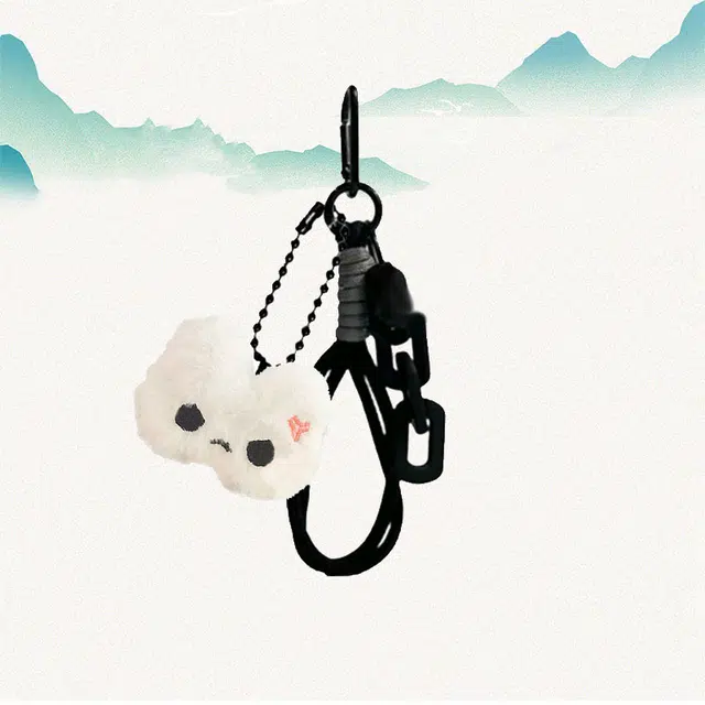 卡莱茵 可爱的甜心兔生气兔子链条款书包表情兔超萌#好运 尼龙 挂件 男女同款情侣款