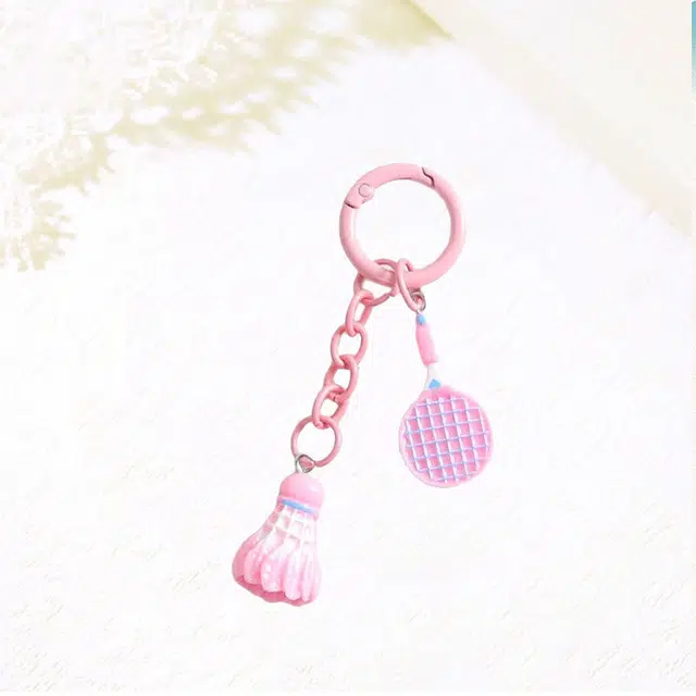 卡莱茵 【羽毛球拍】 小清新运动风简约甜美精致时尚俏皮轻奢小众百搭 亚克力 挂件 男女同款情侣款