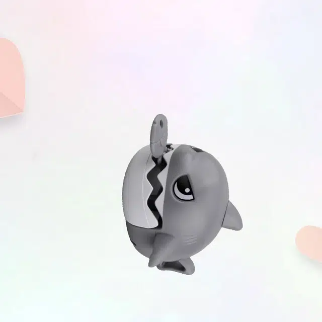 卡莱茵 拉线咬牙鲨鱼吃小鱼搞怪恶意创意卡通手办 简约萌趣百搭学院风 亚克力 挂件 男女同款情侣款