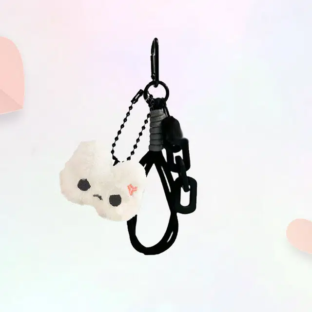 卡莱茵 可爱的甜心兔生气兔子链条款书包表情兔超萌#好运 尼龙 挂件 男女同款情侣款