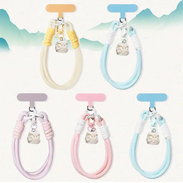 卡莱茵 【多巴胺配色】固定醒狮彩绳可手提防丢#好运 尼龙 挂件 男女同款情侣款