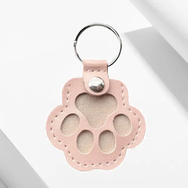 卡莱茵 可爱猫爪萌趣挂饰安抚陪伴钥匙扣 皮革 挂件 男女同款情侣款