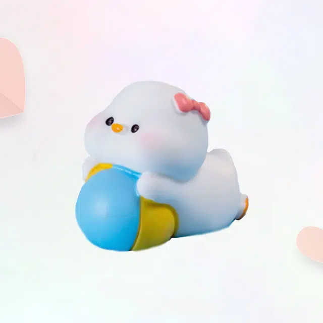 卡莱茵 卡莱茵 苔藓微景观创意夏日沙滩可爱小鸭子公仔梦里装饰品配件桌面车载 树脂 挂件 男女同款情侣款