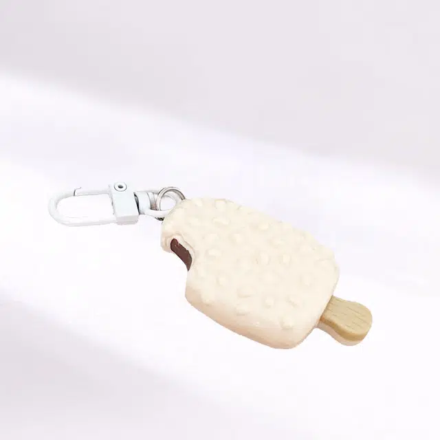 卡莱茵 瓜子雪糕钥匙扣可爱卡通仿真食玩包包 亚克力 挂件 男女同款情侣款