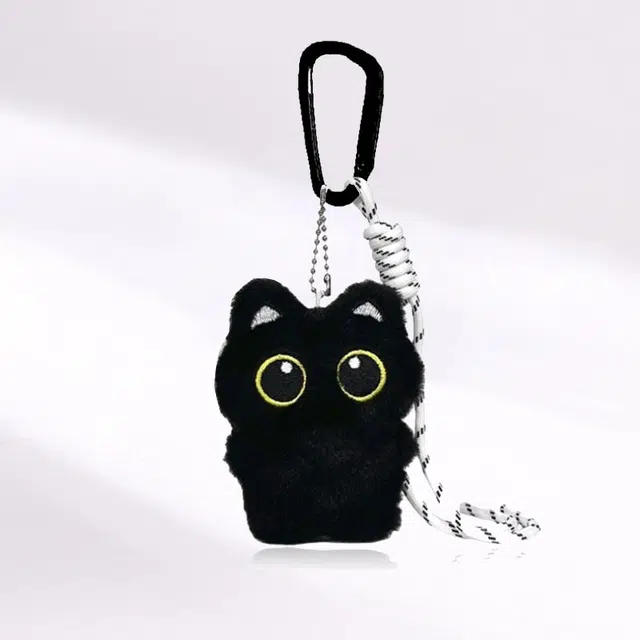 卡莱茵 【可爱小猫】 日系多巴胺可爱风萌趣绳森系卡通清新俏皮创意百搭包包 毛绒 挂件 男女同款情侣款