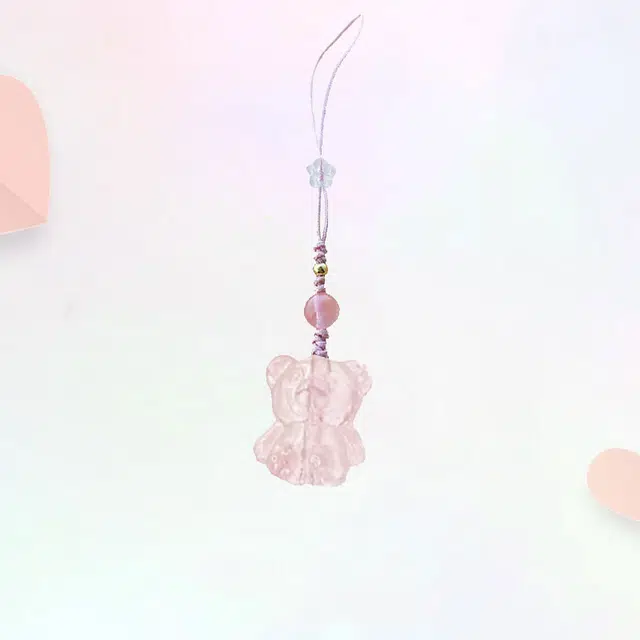 卡莱茵 精致小熊 国风国潮新中式 可爱圆润 小众轻奢  平安顺遂 细腻温润 #好运 有机玻璃 挂件 男女同款情侣款